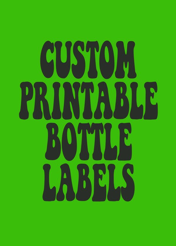 Custom Bottle Labels Design