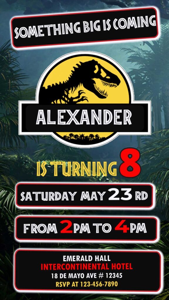 JURASSIC WORLD BIRTHDAY