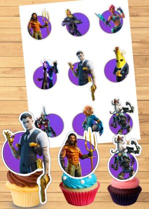 fortnite cupcake toppers