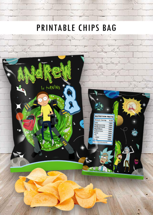 Rick and Morty Chips Bag