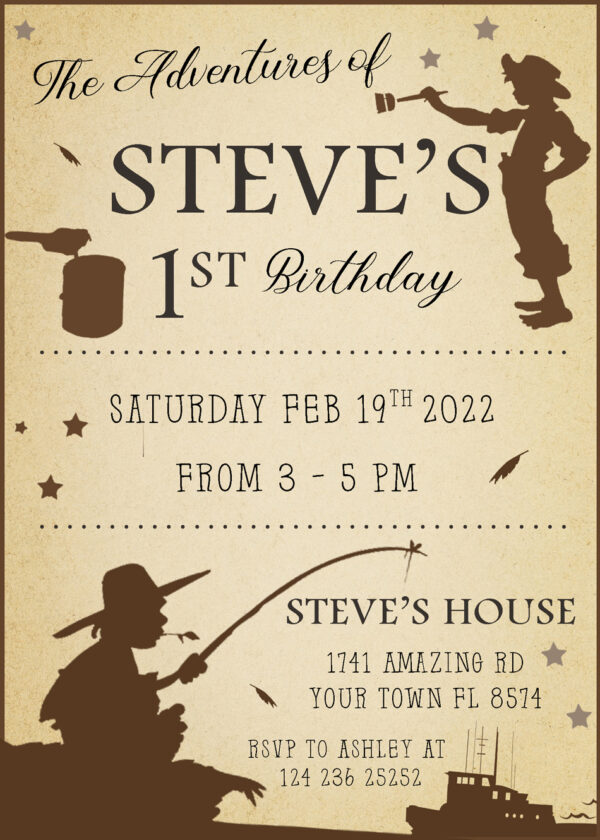 Tom Sawyer Birthday Invitation