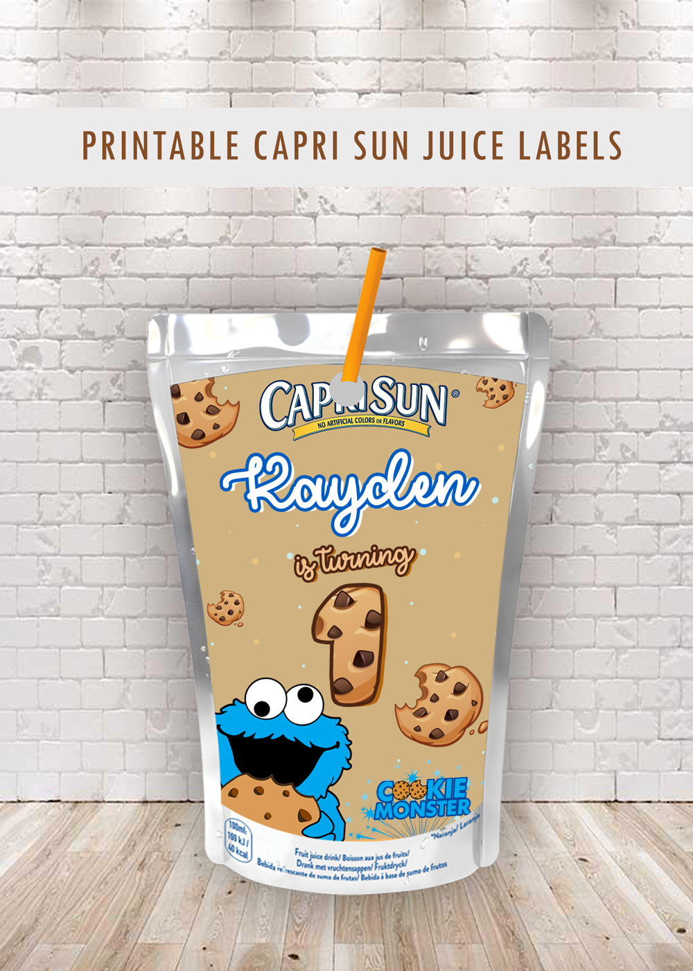 cookie monster capri sun juice labels oscarsitosroom