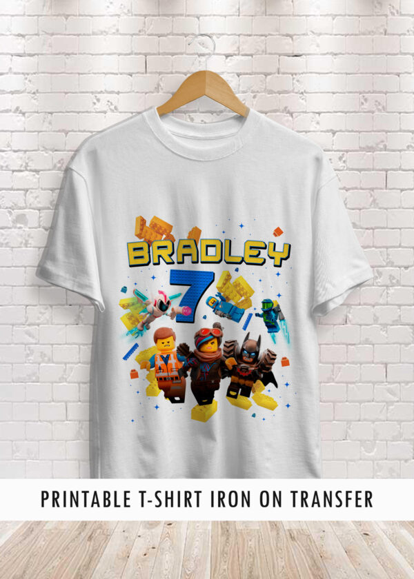 Lego Movie Birthday Shirt Printable Transfer