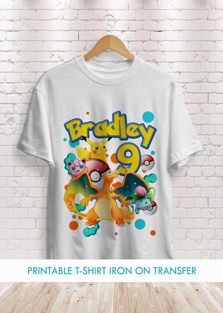 Charizard Pokémon Birthday Shirt 