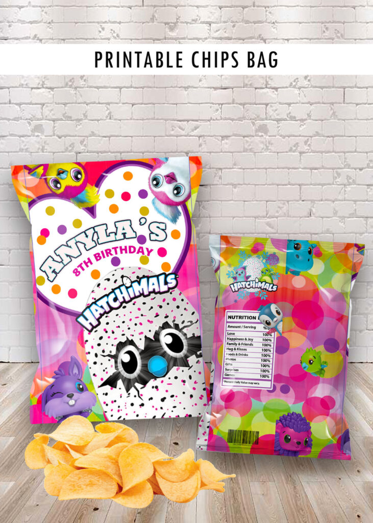 Hatchimals Chips Bag