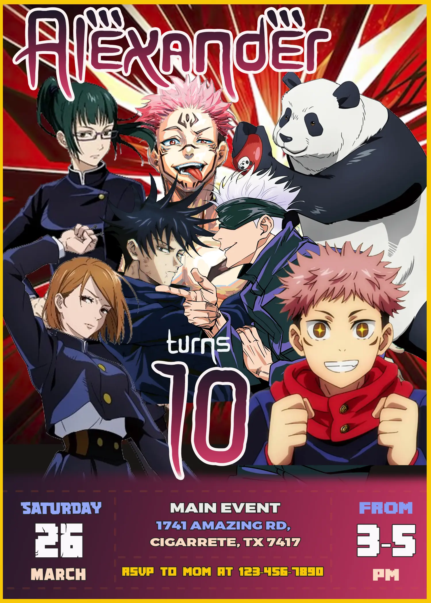 jujutsu-kaisen-birthday-invitation-oscarsitosroom-great-price-6-00 for Free Printable Anime Birthday Invitations Jujutsu Kaisen Birthday Invitation - oscarsitosroom, great price 6.00$ for Free Printable Anime Birthday Invitations