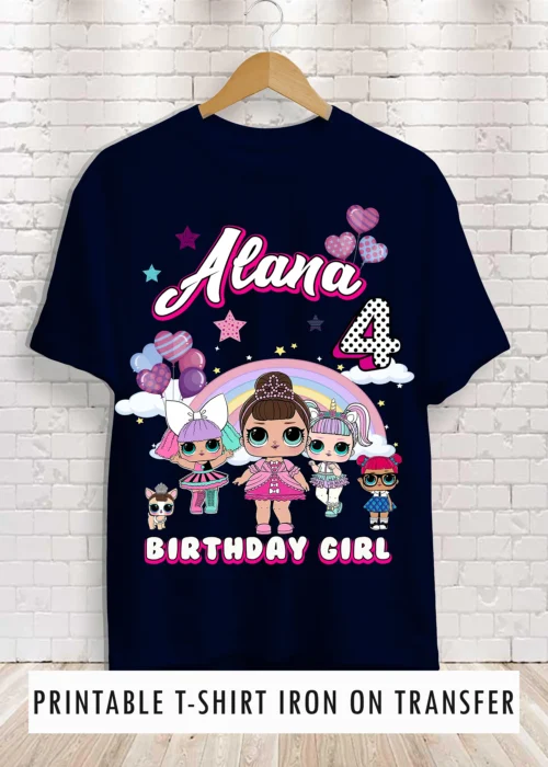 Lol Surprise Girl Birthday Shirt printable transfer design