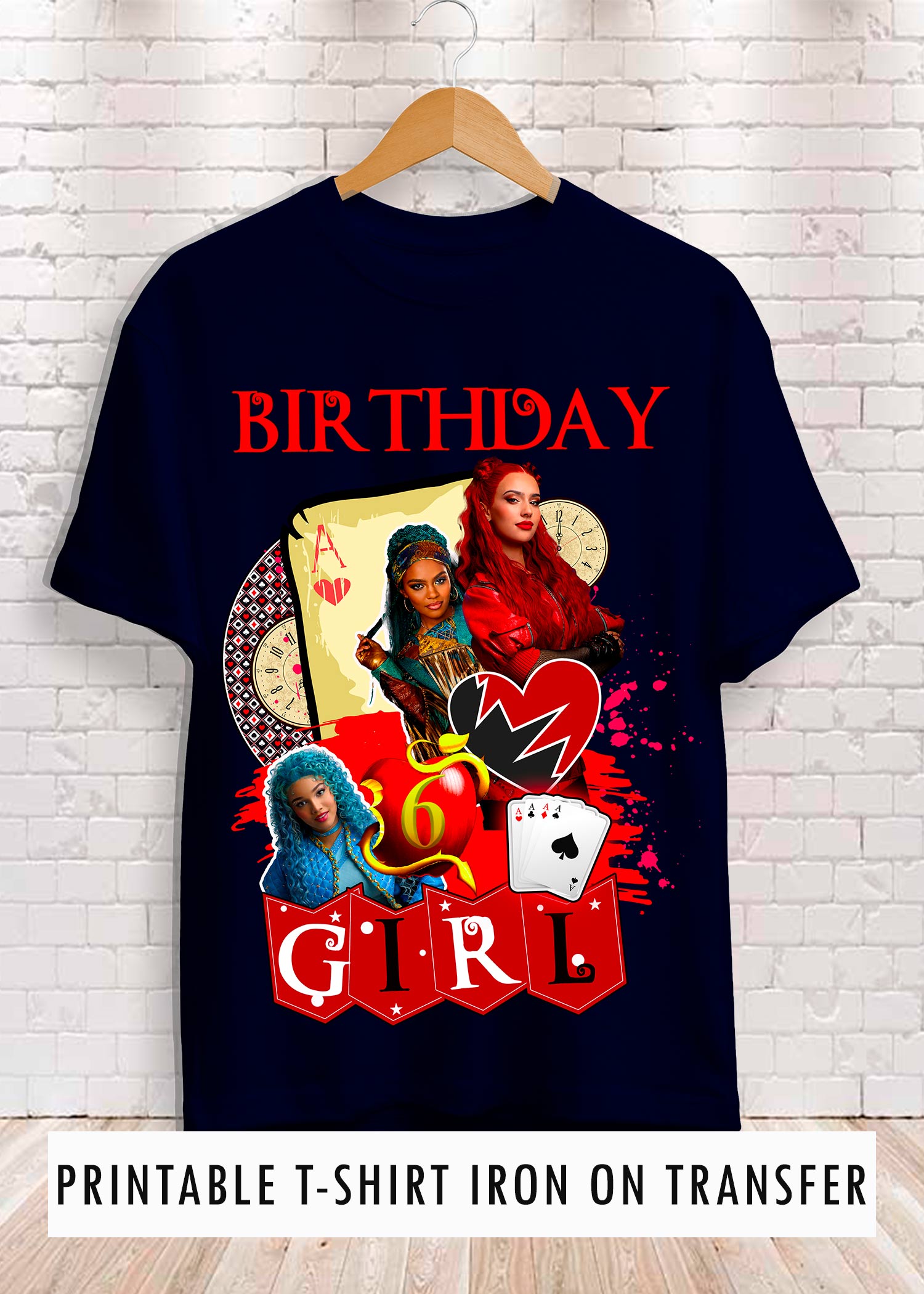 Descendants 4 The Rise of Red Birthday Shirt Printable Transfer oscarsitosroom