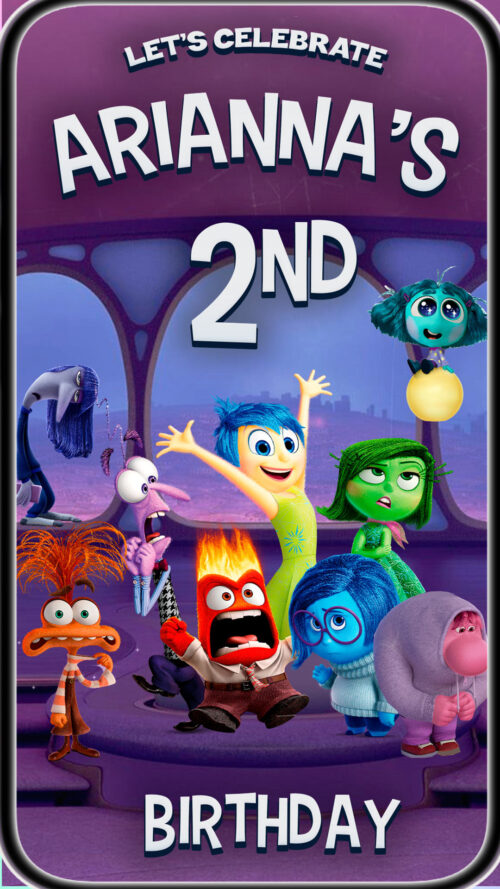 inside Out 2 Video invitation