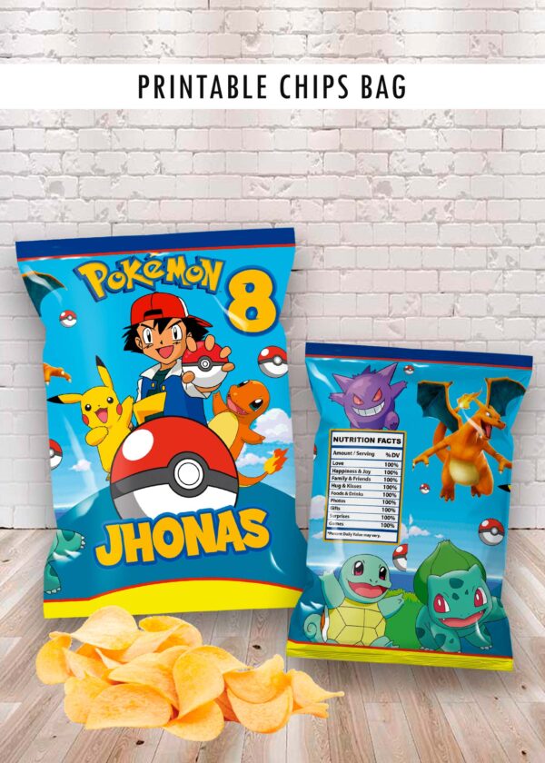 Pokemon Birthday ChipsBag