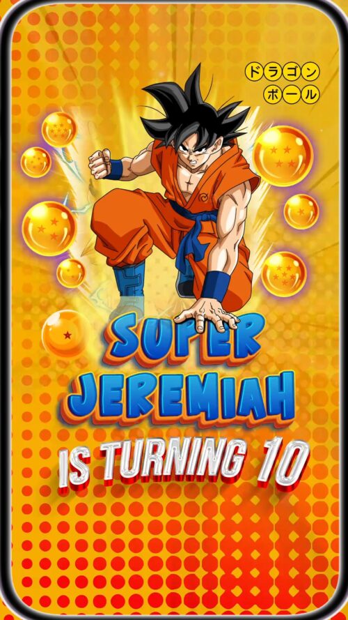 Son Goku Birthday Video Invite