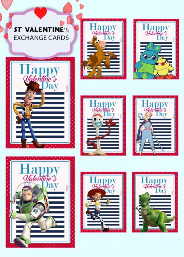 Toy Story Valentines Day Cards