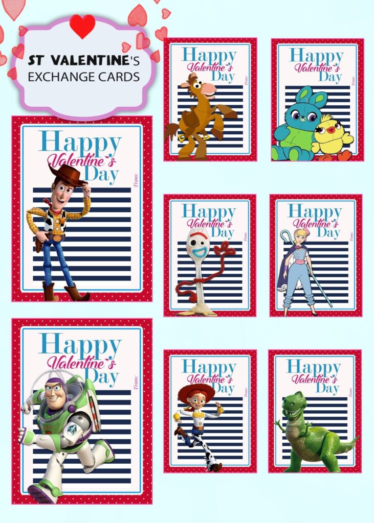 Toy Story Valentines Day Cards